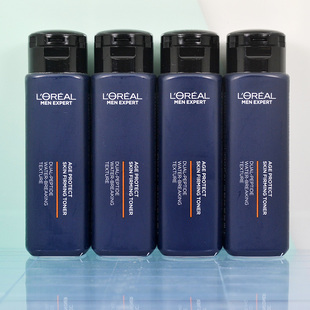 欧莱雅男士 补水清爽紧致淡纹支撑瓶 青春肌源紧致爽肤水50ml保湿