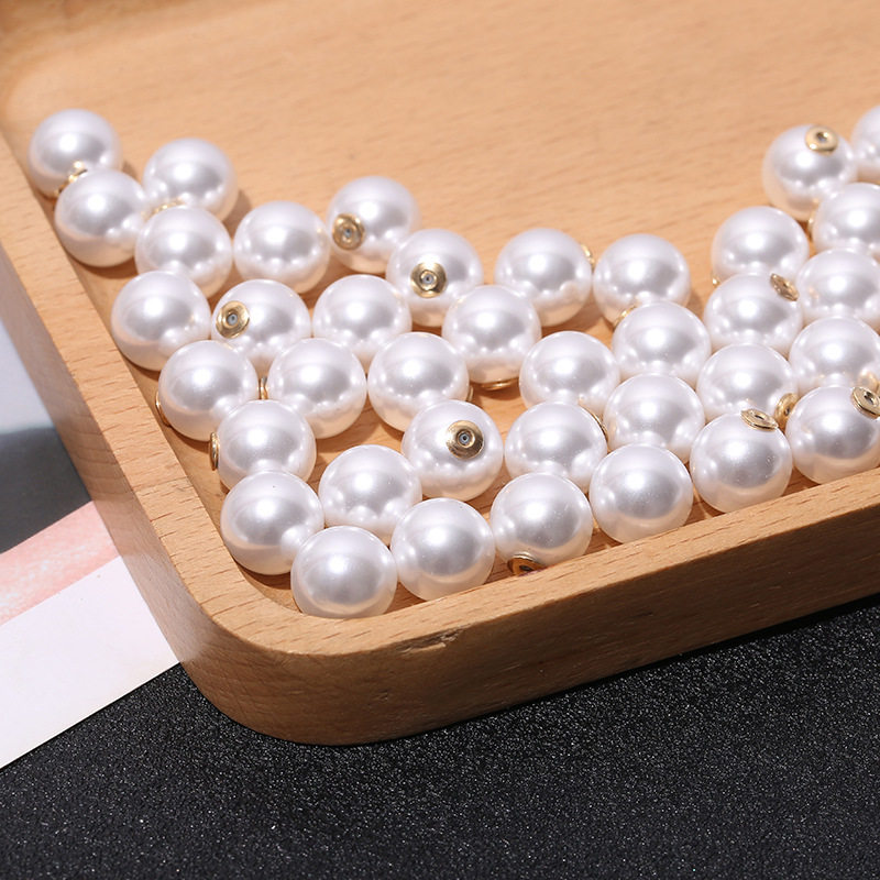 珍珠耳堵耳线防掉扣925纯银防过敏耳帽固定不掉耳钉后塞DIY耳饰女