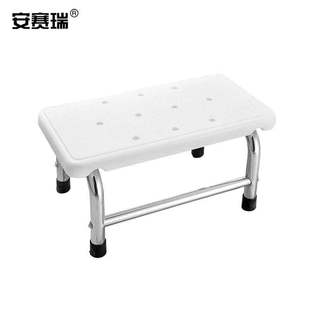 安赛瑞不锈钢脚踏凳单层ABS脚踏凳实验室梯凳检查床脚踩凳台阶凳