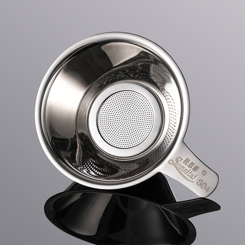 茶漏304加厚不锈钢茶漏茶滤茶具配件加密茶隔茶滤网茶叶过滤器