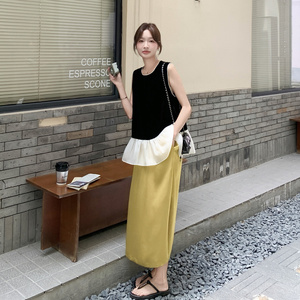 夏季新品拼接半身裙套装131-7339P145K218图片