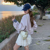 超好看格子拼接皮衣外套女2025春季新款韩系chic休闲小个子短夹克，女装短外套，象礼