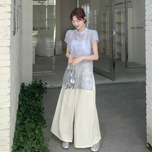 新款 风上衣阔腿裤套装131-7316P145K218图片