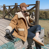 现货冬季加厚皮毛一体羊羔毛外套131-9675P185K268，女装皮草，浙宝131