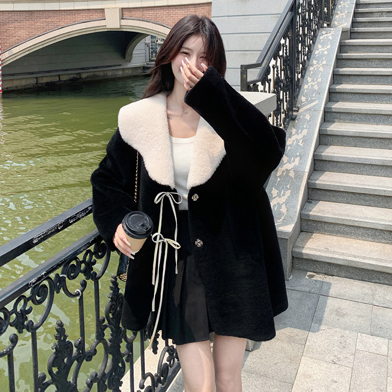 【新款】羊羔毛外套131-7085P225K328,女装毛呢外套,浙宝131