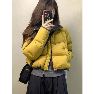 韩版短款羽绒棉服外套女2