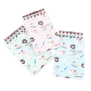 日本kokuyo国誉文具鸟系列迷你活页本轻薄笔记本A7线圈本紧凑型mini学生用清新便携可拆卸创意便签口袋小本子