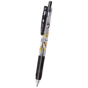 日本ZEBRA斑马SARASA JJ15按动中性笔 mind wave 柴犬限定合作款彩色荧光水笔0.4mm