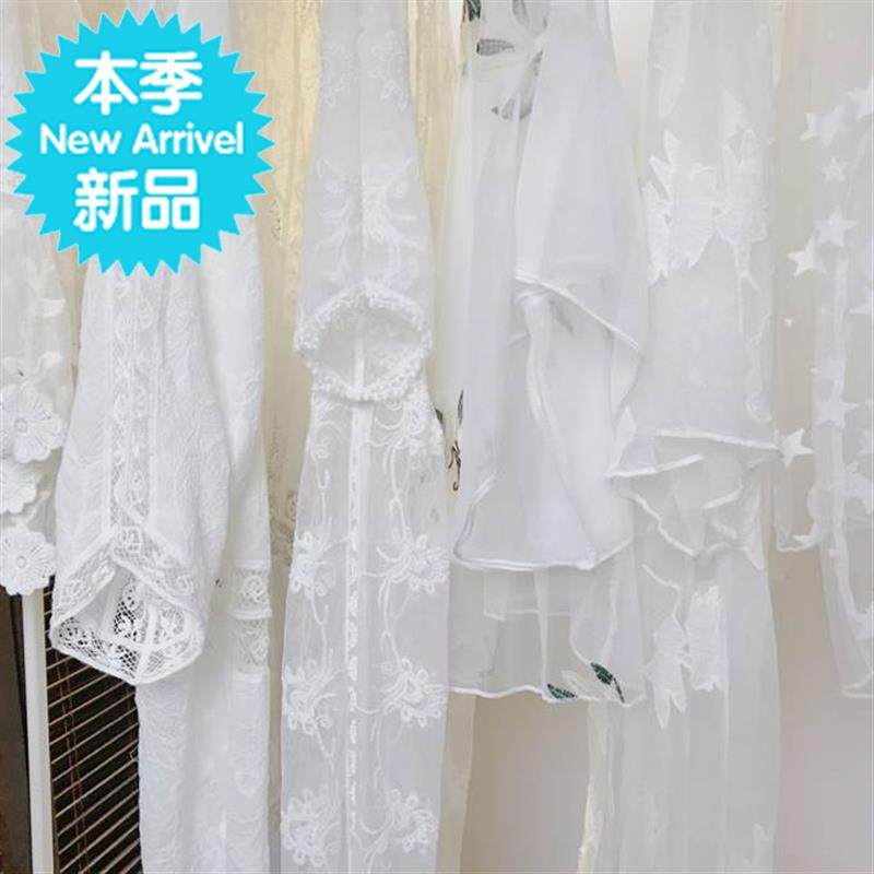 海边渡假蕾丝刺绣中长款防晒衣薄开衫外套比基I尼泳衣外搭沙滩罩|ruв категории Женская одежда, кружева свитер/шифон рубашка - от Buy2taobao.com для оказания профессиональной услуги покупки агента Taobao