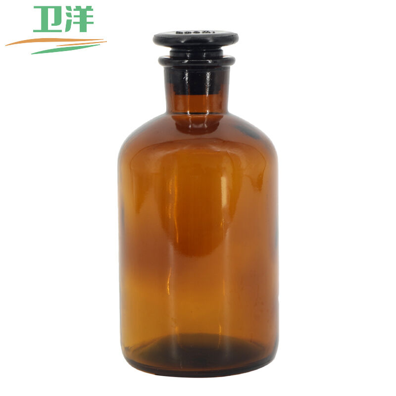 卫洋WYH-009试剂瓶加厚玻璃瓶细口瓶磨砂口透明小口分装瓶棕色细