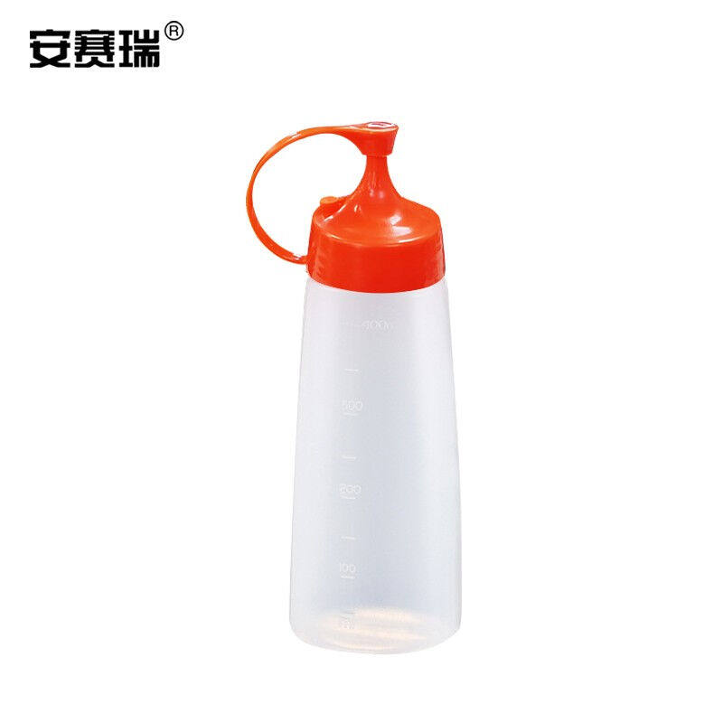 安赛瑞塑料挤压瓶存储瓶塑料软挤压瓶(5个装)尖嘴细口调料存储瓶