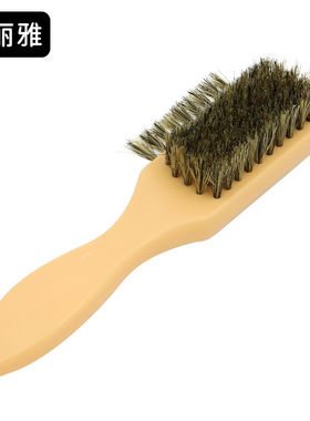 康丽雅K-1342木柄软毛鞋油刷多功能灰尘刷皮鞋刷鬃毛三面刷