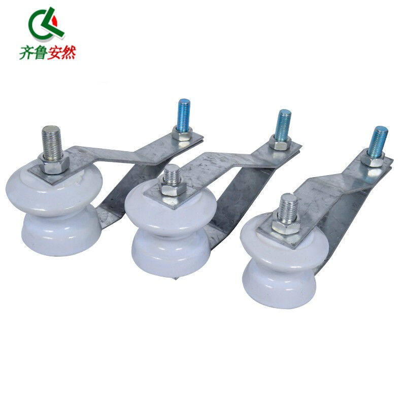 齐鲁安然内低压蝶式绝缘子电力绝缘子ed-3ed-4陶瓷低压茶台绝缘子