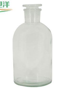 卫洋WYH-005试剂瓶加厚玻璃瓶细口瓶磨砂口透明小口分装瓶白色细