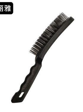 康丽雅K-2798塑料柄钢丝刷清洗刷子金属打磨抛光除铁锈刷4*15排