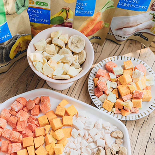 Petio派地奥水果蔬菜冻干鸡肉冻干拌饭奖励日本猫咪狗狗训练零食