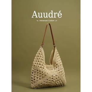 天锚国际夏天编织草编大容量包包女2026新款海边度假沙滩单肩托托