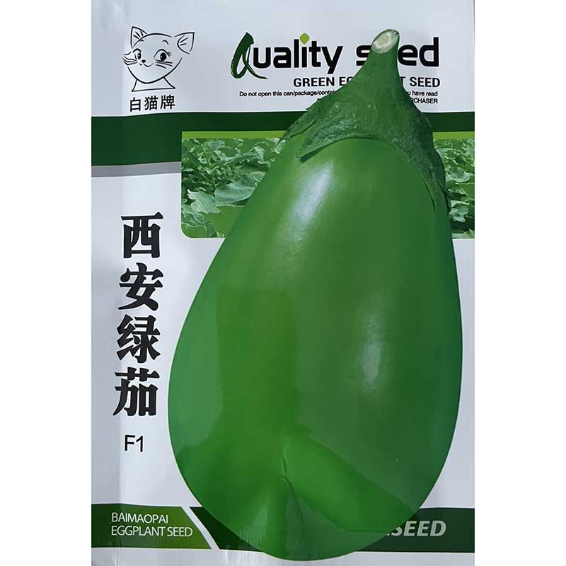 绿茄子种子西安绿茄种子绿茄罐子紫茄罐种籽卵圆形质嫩早熟蔬菜籽