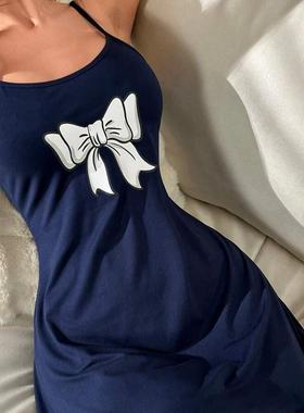 Sleeping dress, feminine feel suitable for home wear pajamas