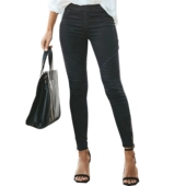 casual 时尚 tights High waist 高腰休闲紧身裤 弹性小脚裤