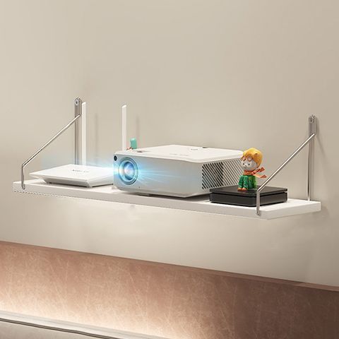 펀칭 없는 프로젝터 브라켓 침대 옆 벽걸이형 수납선반 거실 벽면 라우터 수납선반 걸이식 트레이 행거