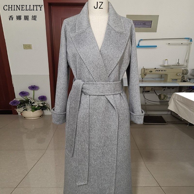 骆驼绒双面羊绒大衣加厚保暖驼色灰色长款高端毛呢外套秋冬新款女,女装/女士精品,毛呢外套,淘宝优惠券,粉丝福利购,淘宝优惠卷