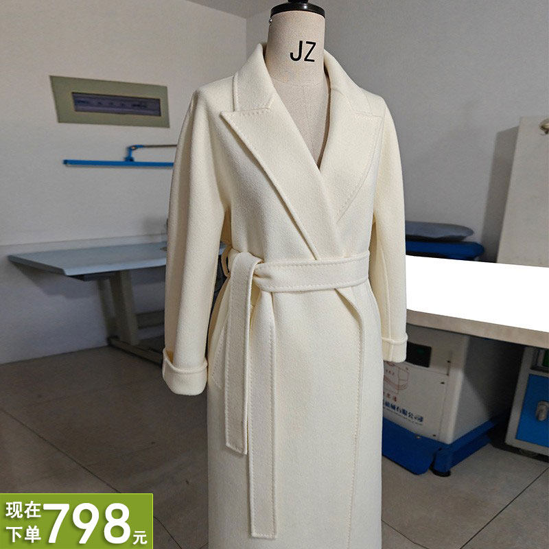 骆驼绒羊毛加厚高端灰色白色驼色黑色长款双面羊绒大衣保暖外套女,女装/女士精品,毛呢外套,淘宝优惠券,粉丝福利购,淘宝优惠卷