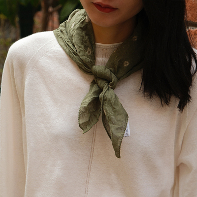 inLESS | PAS DE CALAIS 纯棉扎染印花围巾