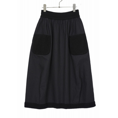 inLESS丨M.&KYOKO Woven Skirt 棉质贴袋半身裙女