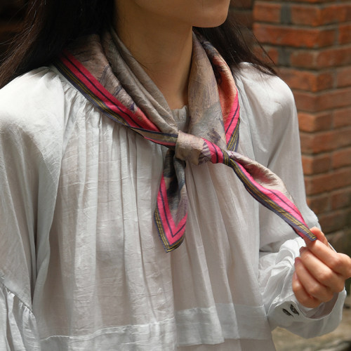 inLESS丨RUNAWAY BICYCLE EDDY PRINTED SCARF 印花围巾丝巾