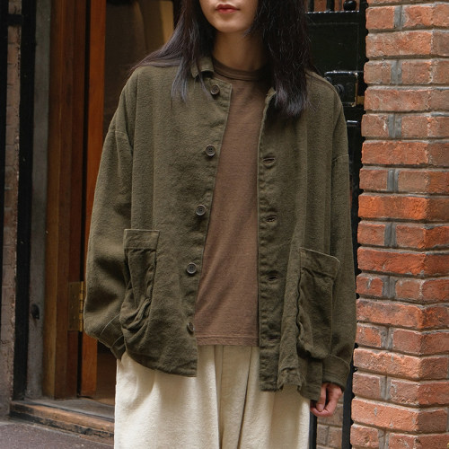 inLESS | PAS DE CALAIS 13-60-3475 棉麻夹克
