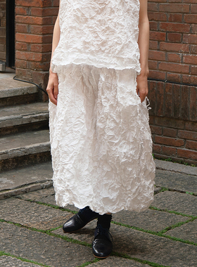 inLESS丨Manuelle Guibal 7003 Jupe CRINKORA  褶皱半身裙女