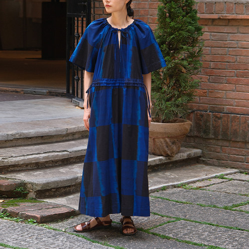inLESS丨Toast Sobremesa Cotton Ikat Dress 棉质扎染连衣裙女