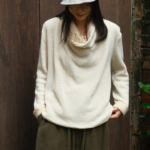 inLESS | Elsa Esturgie collar sweater 羊毛垂领针织衫