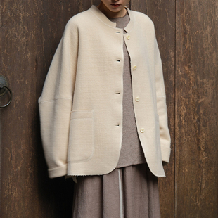 inLESS | 屿麻纪 isola e lino 羊毛羊绒针织外套