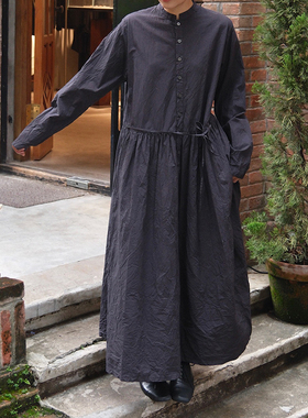 【SALE】 PAS DE CALAIS 平纹长袖连衣裙女