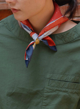 inLESS丨Toast Paintbox Print Silk Bandana 调色盘印花真丝方巾
