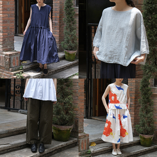 不退不换 7折合集 亚麻连衣裙背心长裙女 Guibal Manuelle