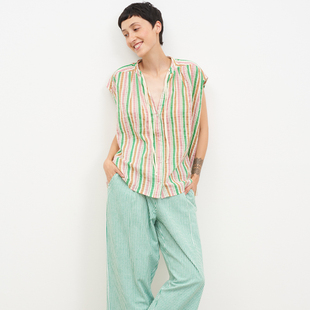 TC209 inLESS LEON&HARPER Coti 纯棉上衣背心上衣女 Strp