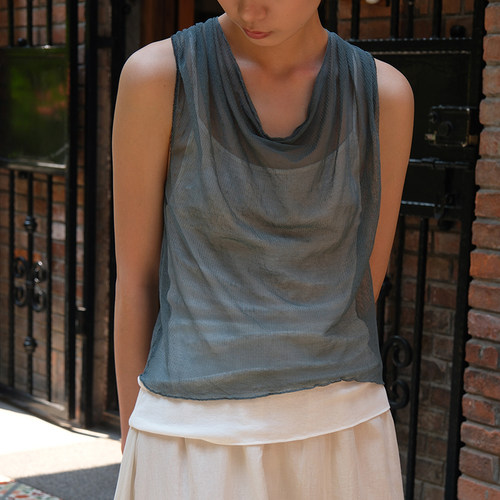 inLESS丨Elsa Esturgie nuée gathered tank 背心上衣女