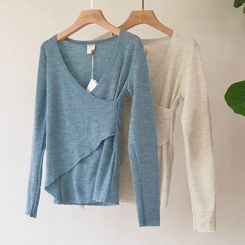 inLESS丨BY BASICS 4008 shirt asymmetrical design 羊毛上衣