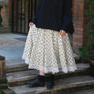 skirt 纯棉松紧腰半身裙女 anankali no.33 SALE AODRESS