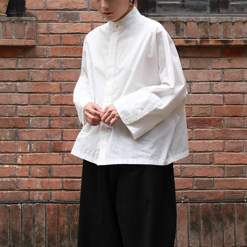 inLESS丨NATIVE VILLAGE No.07 landscape Band collar 立领衬衫