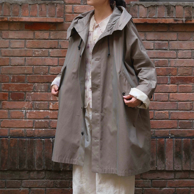 inLESS丨NATIVE VILLAGE No.09 suburb Hooded连帽外套长款风衣女
