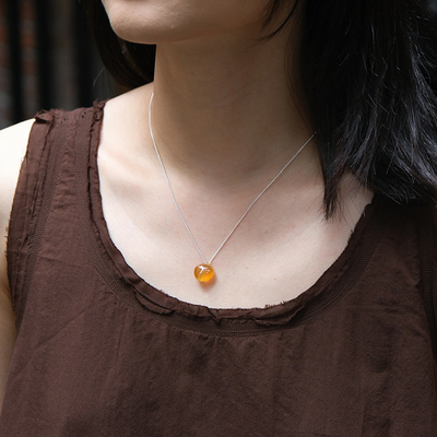 inLESS | L'ELEMENTO 桃心银链吊坠项链女