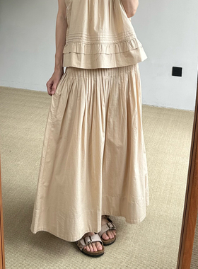 inLESS | Skall Studio Pavlova skirt 纯棉密褶半身裙女