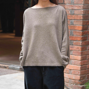 SALE Album Famiglia 羊绒船领毛衣女