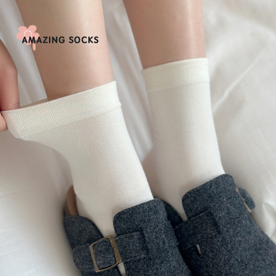 经典小白袜纯棉柔软月子袜