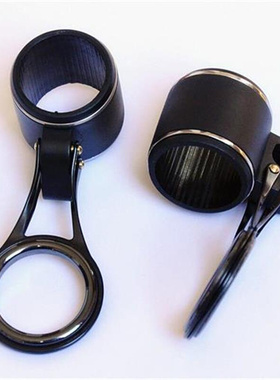 远投竿专用黑色套管鱼竿导眼过线环折叠导环不锈钢架SIC竿配件DI