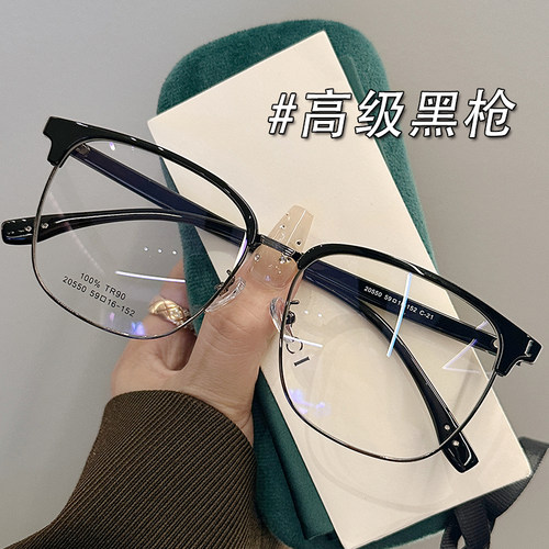 ZSCC复古文艺新款半框眼镜架男